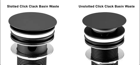 slotted and unslotted basin waste difference